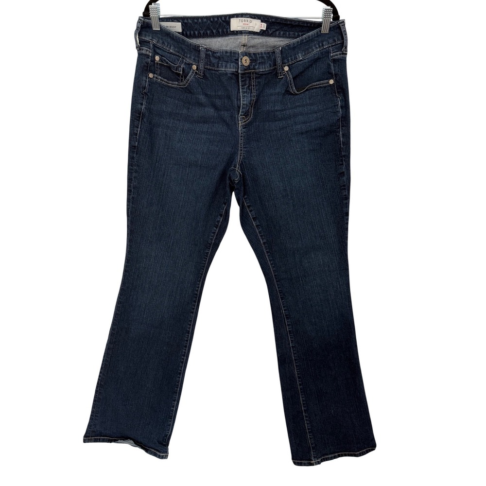 Torrid Slim Boot Jeans Womens 16R Dark Wash First At Fit Denim Bootcut Stretch